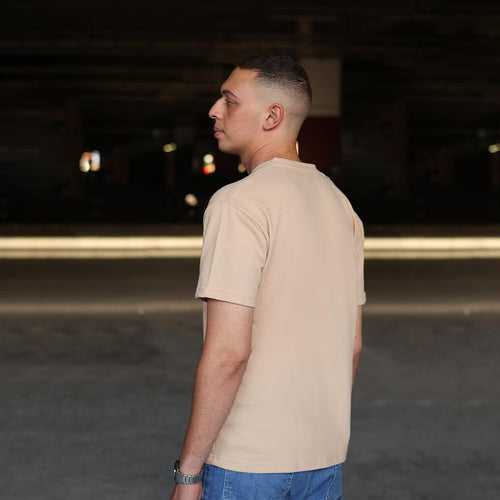 Polo T-Shirt / V-Nick T-Shirt Beige