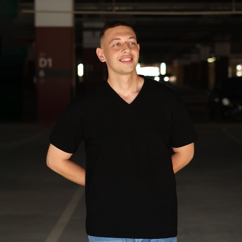 Polo T-Shirt / V-Nick T-Shirt Black
